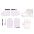 thumbnail image 2 of Juego De Calcetines Con Guantes De Cera, Cepillo De Fibra, Espátula De Silicona, Cera De Parafina, Cubierta Para Manos Y Pies, 100 Unidades, Guantes Desechables, Solidez, 2 of 7