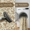 thumbnail image 7 of Lahome Decor 2'x3' Washable Rug for Bedroom, Vintage Area Rug for Dorm Room, Indoor Soft Distressed Floral Throw Rugs Non-Slip Backing for Entryway Farmhouse Kitchen Kids Playroom,Khaki, 7 of 7