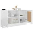thumbnail image 2 of vidaXL Sideboard High Gloss White 120x30.5x70 cm Engineered Wood, 2 of 5