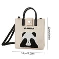 thumbnail image 3 of BAOPAI Cute Pandas Tote Bag With Soft Rubber Handles Versatile Daily Casual Shoulder Bag For Shopping Travel Work, 3 of 6