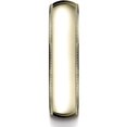 thumbnail image 3 of Womens 10K Yellow Gold, 6.0mm Traditional Dome Oval Wedding Band with Milgrain (sz 5), 3 of 3