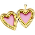 thumbnail image 2 of 14K Solid Yellow Gold Heart Locket Pendant for Her (Heart Locket), 2 of 9