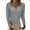 Gray, variant on Babysbule Plus Size Womens Sweaters Women's V-Neck Button Long-Sleeve Knitted Sweater Bottoming Shirt Tops Blouse Women's Fashion