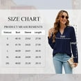 thumbnail image 3 of TEMOFON Blouses for Women Pleated Long Sleeve Tunic Tops Dressy Casual Fall V Neck Pleated Shirts Womens Clothes Business Work Office Wear Tops, 3 of 8