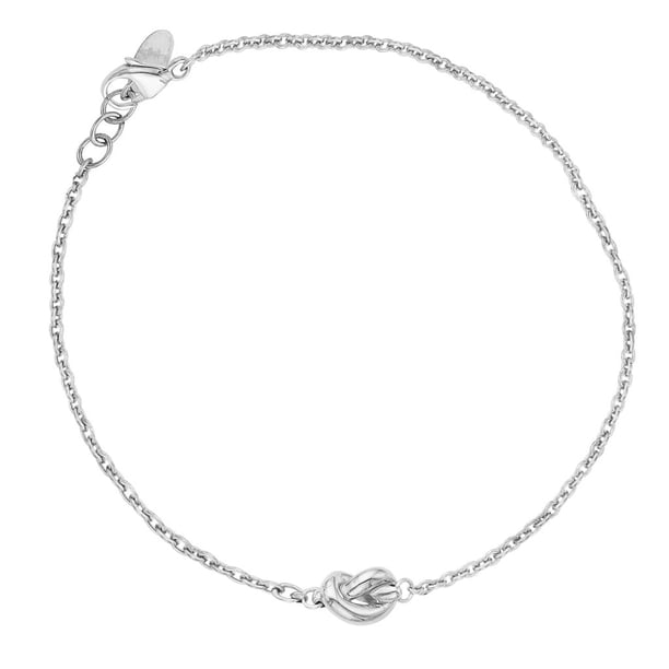 14k White Gold Love Knot Bracelet Mini Charm Adjustable Walmart Com 14k White Gold Love Knot Bracelet Mini Charm Adjustable Walmart Com