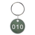 thumbnail image 2 of Aspire 20pcs Numbered Metal Rim Key Tag 1-20 with Key Rings, Numbered Tag Keychain for Sorting and Organizing - Blue, 2 of 6