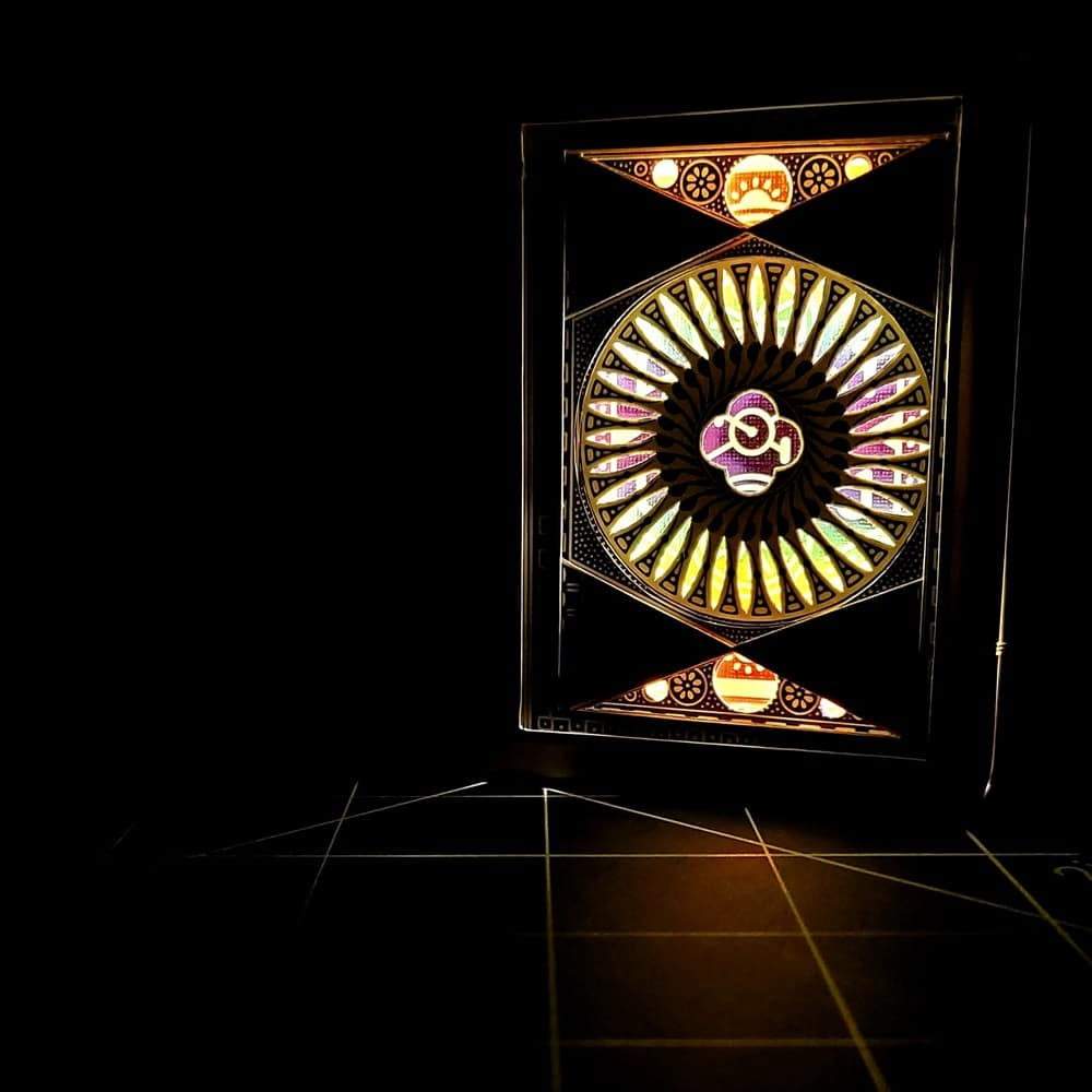 Tally Ho "Spaced Cowboy" hand cut playing cards with LEDs by 3Decks Designs