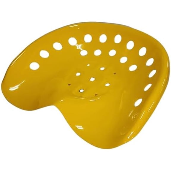 Metal Tractor Seat (Yellow) Made in USA$$Garden & Patio