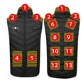 thumbnail image 2 of guisaled Heated Vest Men, Smart Rechargeable USB Warming Softshell Heated Vests 9 Heating Zones Lightweight Hunting Ski Jackets, 2 of 3