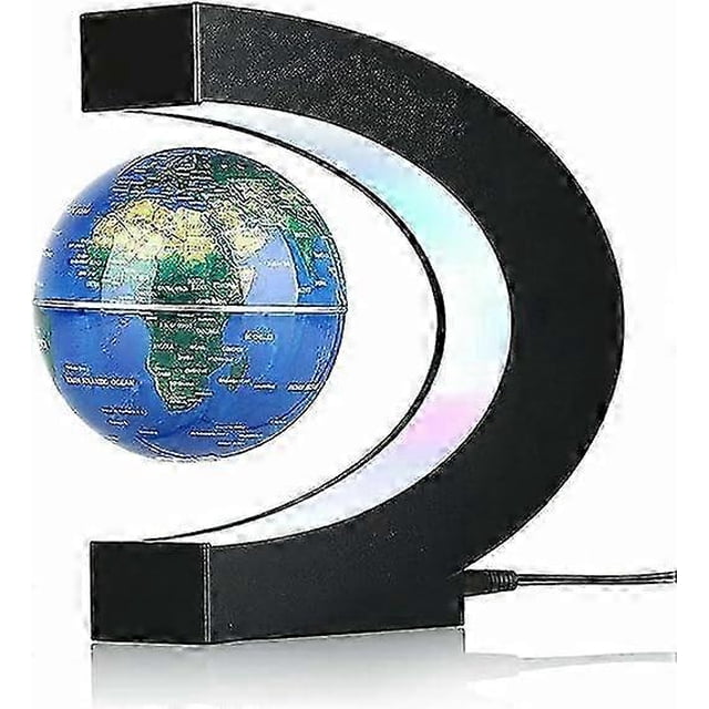 Magnetic Levitation Floating Globe with LED Light, Desk Gadget Decor, Fixture Floating Globes & Shade, Cool Tech Gifts