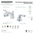 thumbnail image 4 of Kingston Brass KS2955 Naples Mini-Widespread Bathroom Faucet with Brass Pop-Up Drain, Oil Rubbed Bronze, 4 of 4