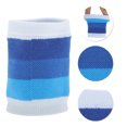 thumbnail image 3 of Unique Bargains 1 Pc Breathable Wrist Sweatbands Comfortable Sweatbands Wristband Sport White Blue, 3 of 6