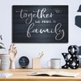 thumbnail image 4 of Luxe Metal Art 'Together We Make A Family' by Susie Boyer, Metal Wall Art, 16"x12", 4 of 5