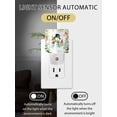 thumbnail image 2 of Christmas Night Lights Auto Sensor Snowman Cardinal Bird Plug-in LED Nightlights Dusk to Dawn for Living Room, Bedroom, Bathroom, Hallway, Wall Decor, Snowy Pine Tree Branch Berry Night Light, 2 of 9