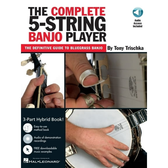 The Complete 5-String Banjo Player Bluegrass Banjo Instruction Book Beginner to Advanced Techniques Chords Improvisation, (Paperback)