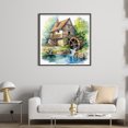 thumbnail image 3 of Kit Punto Cruz Chalet Impreso Hilo Algodón Ecológico Bordado 11CT 60x60cm, 3 of 9