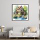 thumbnail image 3 of Kit Punto Cruz Chalet Impreso Hilo Algodón Ecológico Bordado 11CT 60x60cm, 3 of 9