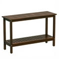 thumbnail image 6 of ZENY 48" 2-tier Wooden Console Table, Brown, 6 of 10