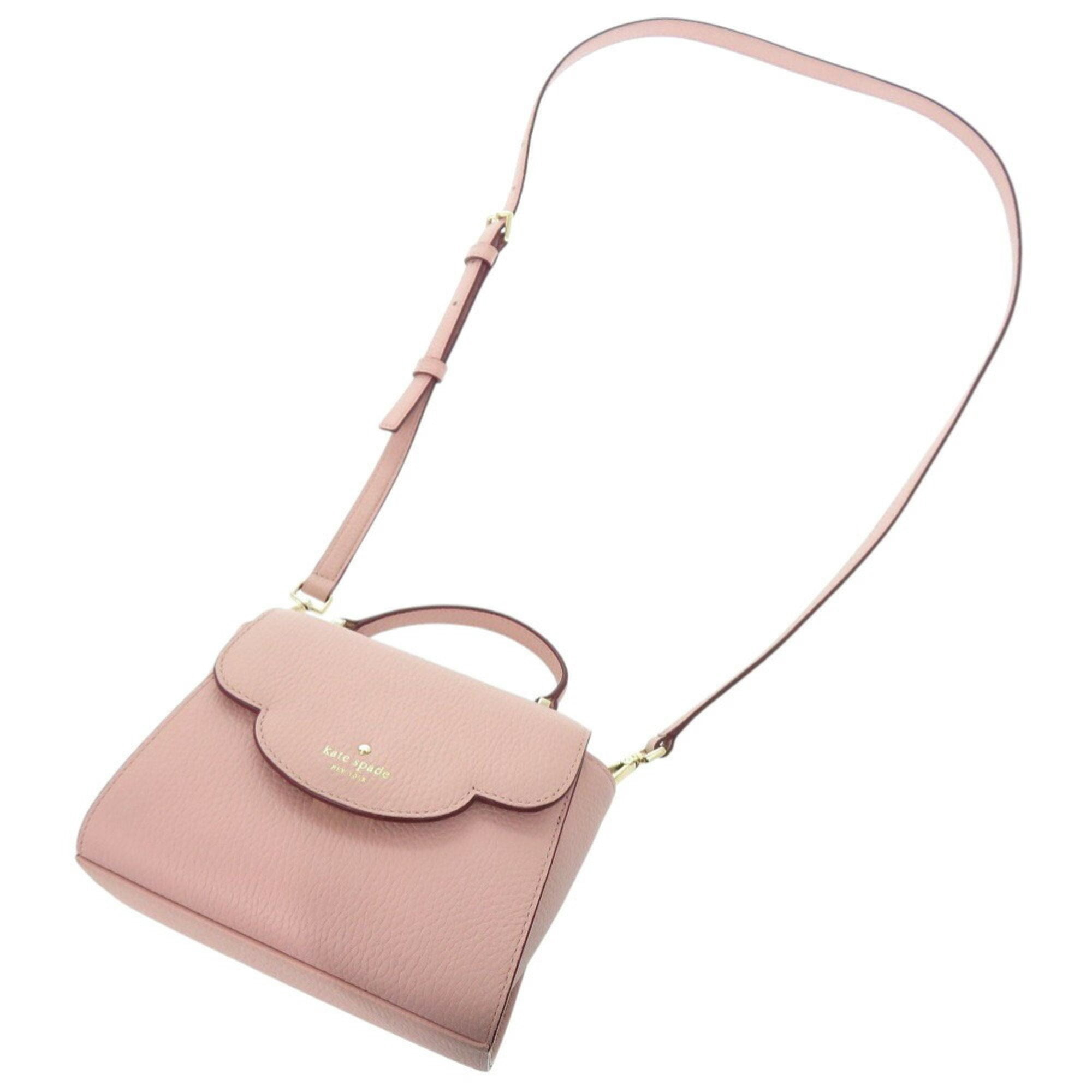 Pre-Owned Kate Spade Leather Pink Shoulder Bag Handbag 0259Kate (Good)