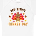 thumbnail image 4 of Inktastic My First Turkey Day with Turkey and Leaves Boys or Girls Baby Bodysuit, 4 of 5