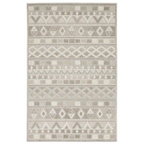 Woven Trends Venus - TAN09 - Transitional Style, Geometric Pattern, Stain Resitant, Living Room, Dining Room, Office, Low Pile Polypropylene Area Rug in Beige - 3' x 5'
