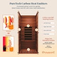 thumbnail image 4 of Dynamic Saunas Elite 1 Person Compact Ultra Low EMF FAR Infrared Home Sauna, 4 of 11