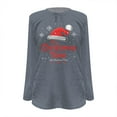 thumbnail image 4 of WEAIXIMIUNG Sweat-Shirt d'Hiver à Imprimé Floral pour Femmes Manches Longues Haut de Noël, 4 of 4