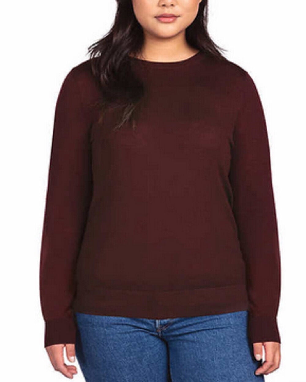 Katherine Barclay Ladies' Merino Wool Sweater, Wine XS - Walmart.com