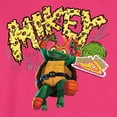 thumbnail image 2 of Teenage Mutant Ninja Turtles: Mutant Mayhem - Michelangelo AKA Mikey - Pizza Rules - Men's Crew Neck Fleece Pullover, 2 of 4