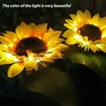 thumbnail image 2 of Keyohome 2 Packs Solar Garden Lights LED Outdoor Waterproof Decorative Sunflower Ornaments Stake Lights for Pathway Landscape Lamp Patio Fence Yard Lighting Outdoor Decor, 2 of 8