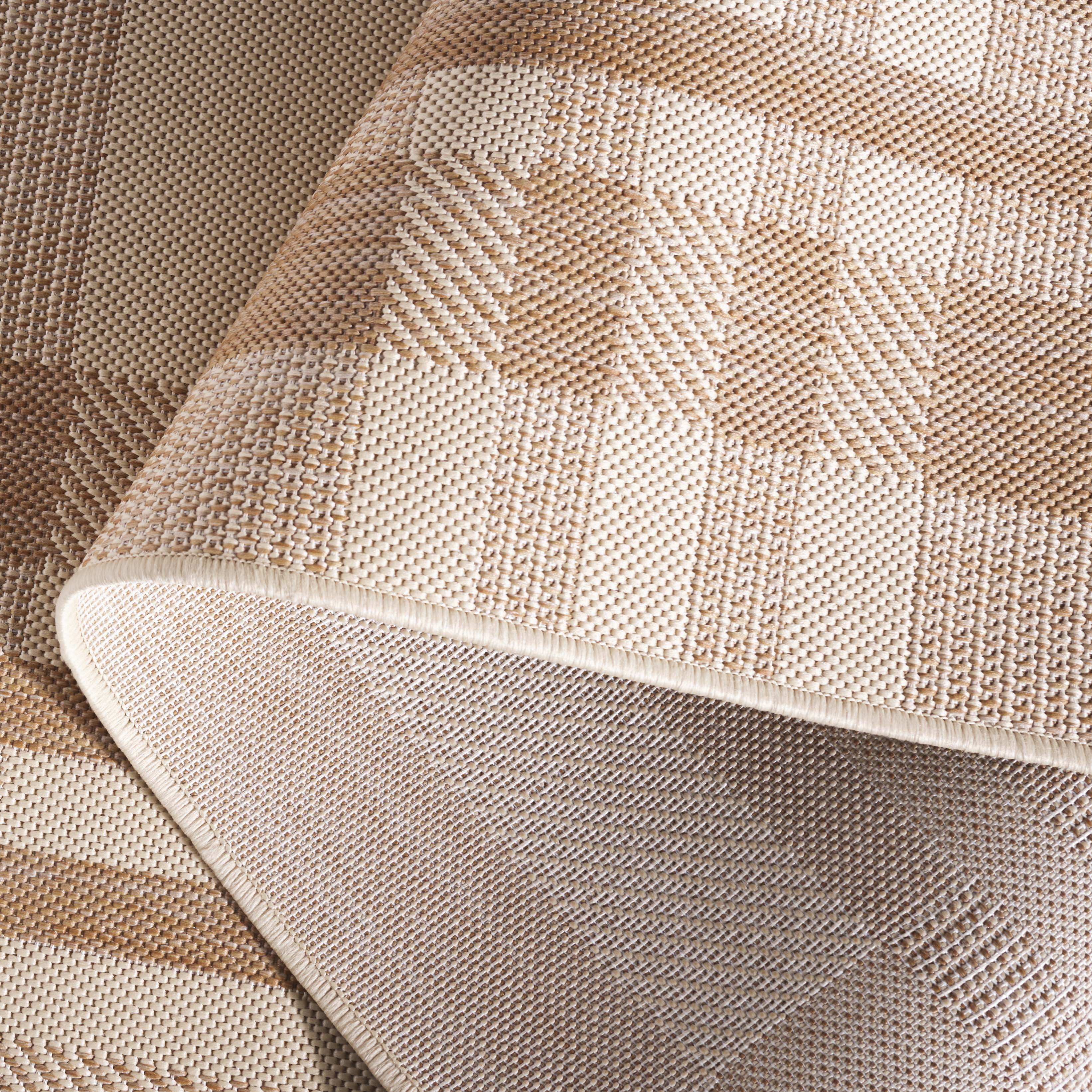 Safavieh Courtyard Benjamin Plaid Indoor/Outdoor Area Rug, Natural/Beige, 6' x 8'