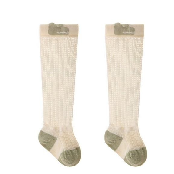 Odeerbi Cartoon Thigh High Socks for Toddler Boys Girls Cotton Thigh Stocking Over the Knee Socks Summer Printing Thin High Tube Socks Newborn Baby Socks