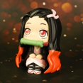 thumbnail image 2 of Figure Model Demon Slayer Style Eye-catching Sitting Posture Nezuko Zenitsu Tanjirou Giyuu Inosuke Model Toy For Souvenir -autoeuro, 2 of 4