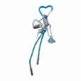 thumbnail image 4 of Bowknot Heart Pendant Keyring Phone Charm Detachable Phone Lanyard Butterfly Keychain Stylish Jewelry for Wallet Bag, 4 of 11