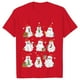 thumbnail image 5 of Camisetas de libro de fantasma de Navidad para mujer, ropa de libro de lectura de fantasma, camisetas de Navidad de manga corta, camisetas casuales de moda, Tops, 5 of 5