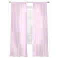 thumbnail image 2 of Pink White Stripe Semi Sheer Curtains 108 Inch Length 2 Panels Set, Modern Minimalist Geometric Striped Sheer Kitchen Curtain Privacy Voile Window Curtain for Living Room Bedroom Rod Pocket Drapes, 2 of 7