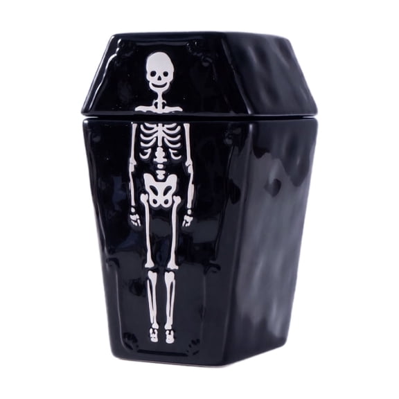Halloween Treat Jars with Lids, Resin Spooky Halloween Candy Cookie Container, Tabletop Decor for Home Party