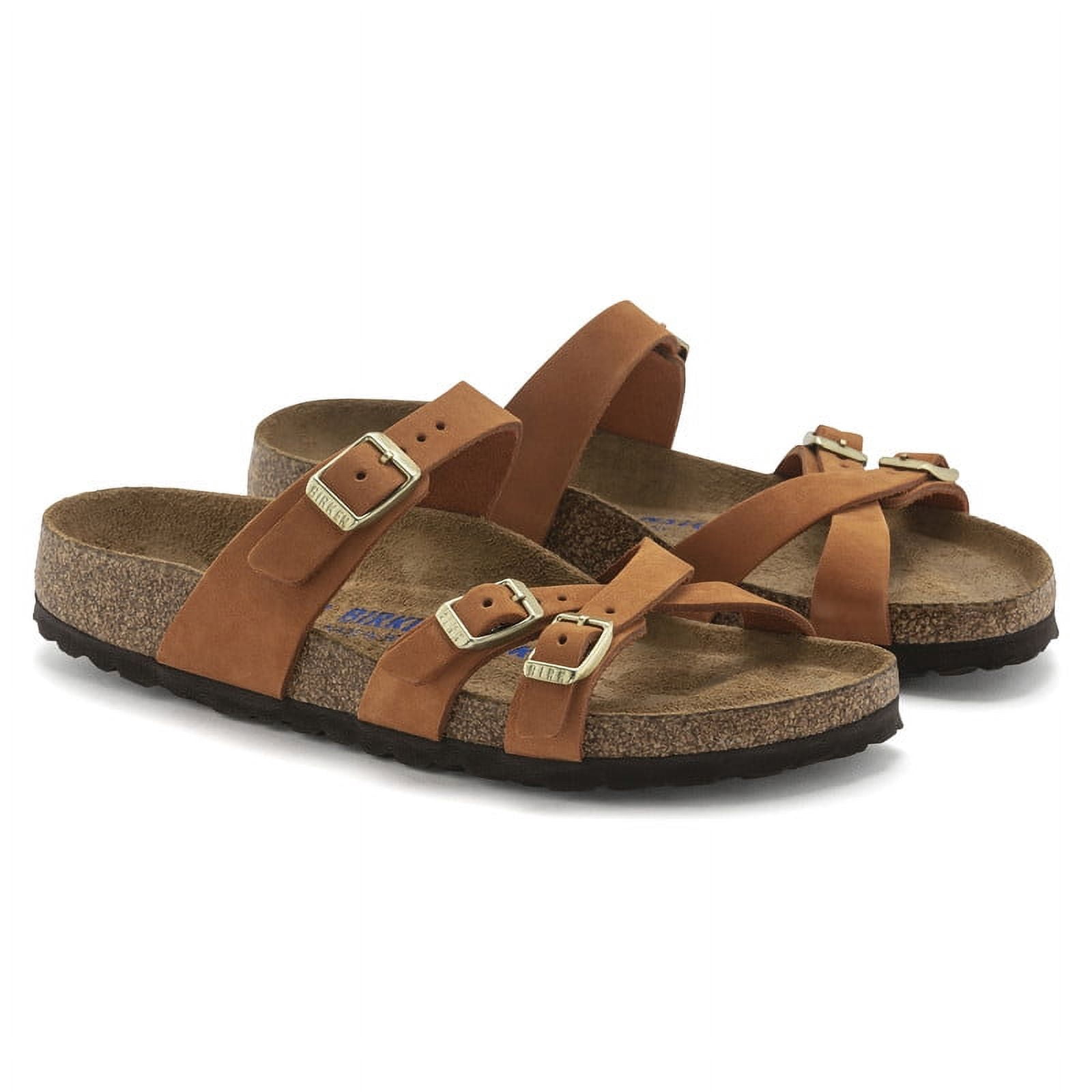 Birkenstock Franca Narrow Leather Sandal, 39, Brown
