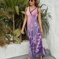 thumbnail image 3 of Vestido Largo Sin Mangas Para Mujer, Lavender Traje Informal Para Cumpleaños, Verano, 3 of 5