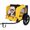 Orange, variant on Pet Bike Trailer Dog Cart for Bicycle – Folding Pet Trailer for Small & Medium Dogs, Quick-Release Wheels, Non-Slip Floor, Internal Leash, Easy Storage