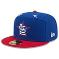 thumbnail image 3 of Men's New Era Blue/Red  St. Louis Cardinals 2025 MLB All-Star Game Workout Side Patch 59FIFTY Fitted Hat, 3 of 5