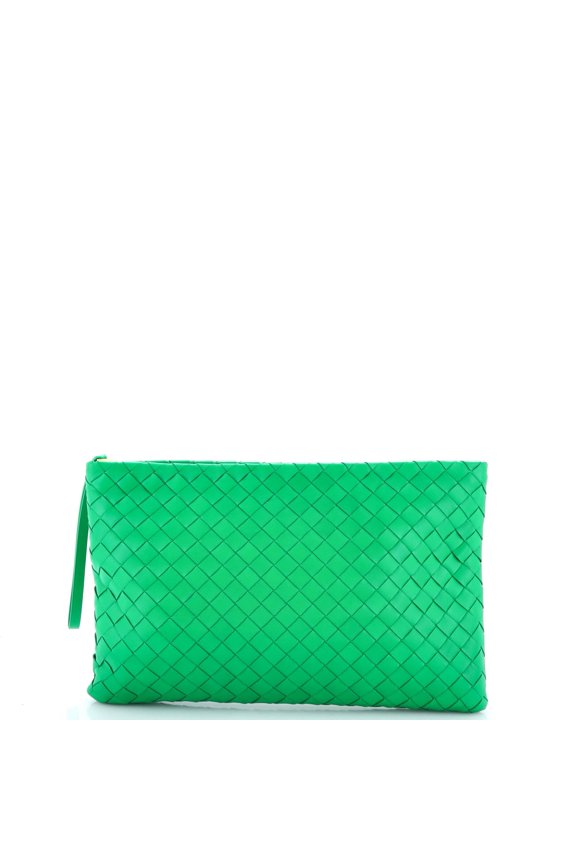 Pre-Owned Zip Portfolio Pouch Intrecciato Nappa By Rebag