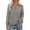 Grey, variant on Women's V-Neck Lightweight Breathable Sweater, Soft Comfortable Pullover Top with Slimming Design for Summer Spring Fall Casual Wear, Travel, Daily Activities and Versatile Occasions Brown L