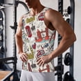thumbnail image 5 of Logiee London Landmark1 Print Men's Workout Tank Top,Quick Dry Workout Tank Top,Gym Muscle Tee,Fitness Bodybuilding Sleeveless T Shirt-4X-Large, 5 of 7