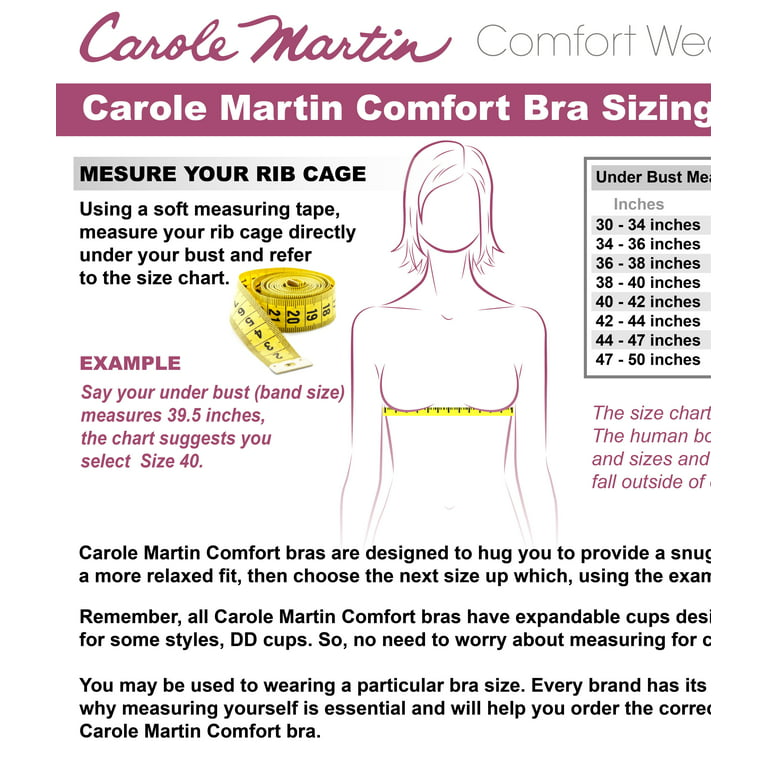 Carole Martin Slip-On Comfort Bra - Style #7303 