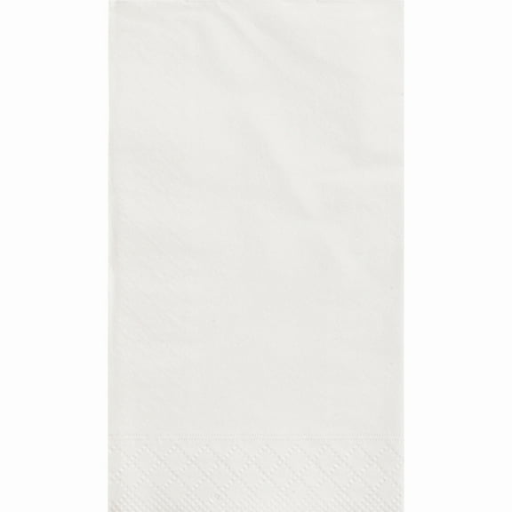 Paper Guest Napkins, 7.75 x 4.5 in, White, 20ct