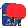 thumbnail image 1 of Huieson 5/6 Star Table Tennis Racket Carbon Offensive Ping Pong Racket Paddle with Cover Bag 6 Star 1FL 1CS, 1 of 6