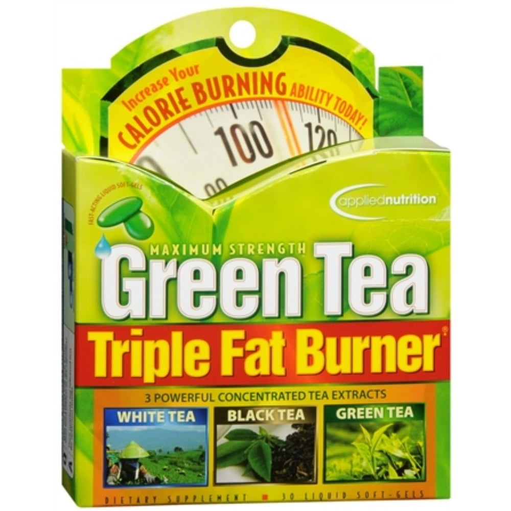 Applied Nutrition Green Tea Triple Fat Burner Liquid SoftGels 30 Soft Gels (Pack of 2