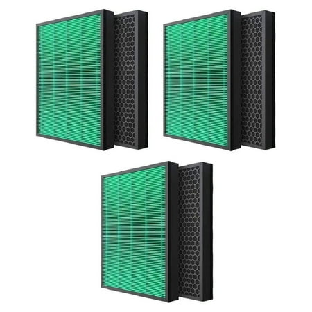 

HEPA Carbon Filter Replacement Compatible with Airmega Max2 400S 400 Air Purifier. 3 Sets (6 Packs)
