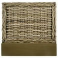 thumbnail image 4 of Pemberly Row Coastal Woven Rattan Wood Queen Panel Bed Kubu Gray, 4 of 6